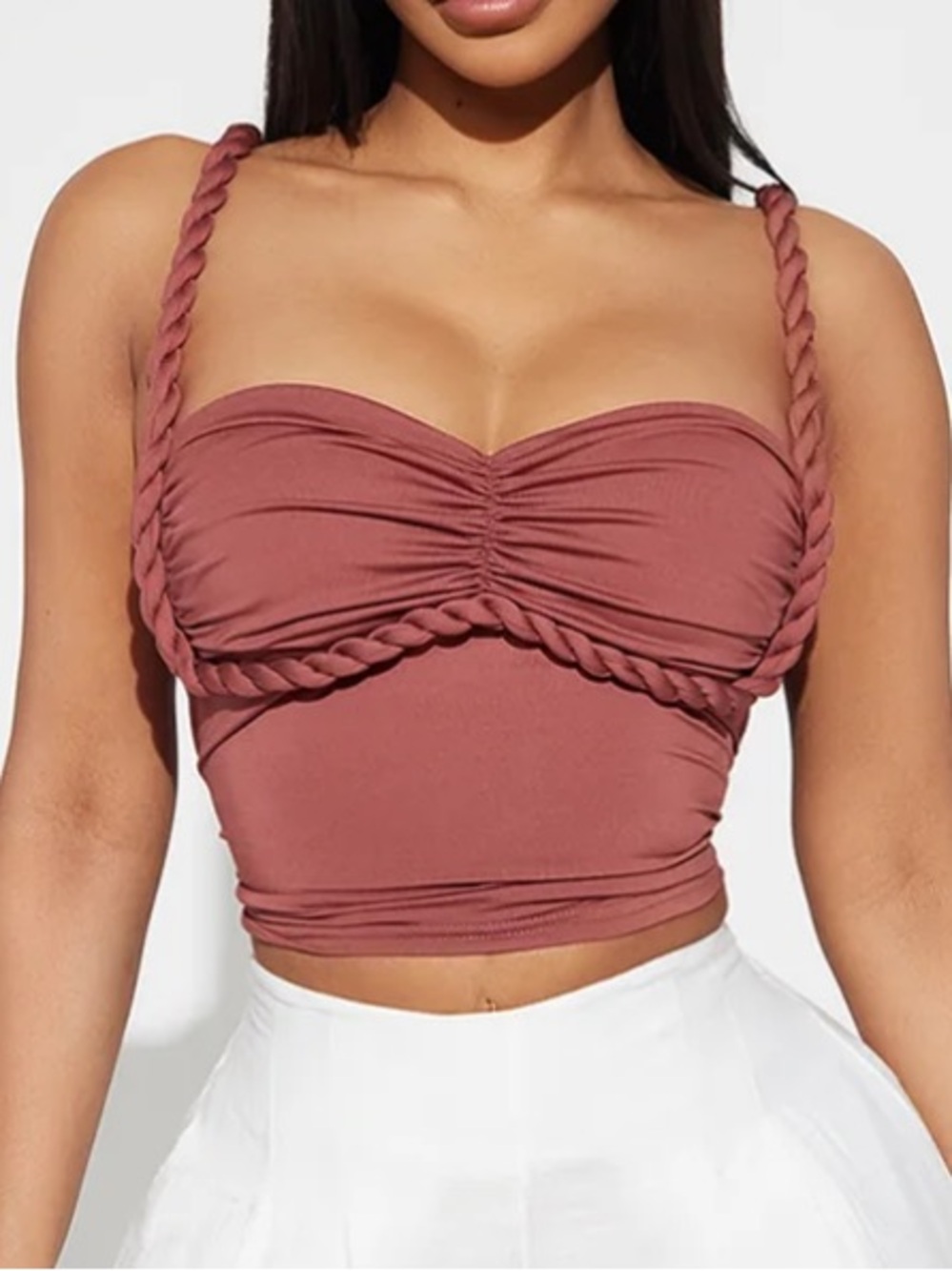 Cami Twist Top - Dusty Rose